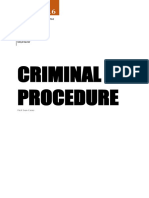 Criminal Procedure: University of Santo Tomas