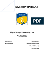 AMITY UNIVERSITY HARYANA Digital Image Processing Lab Practical File