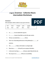 Collective Nouns Intermediate Worksheets