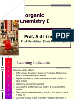 Inorganic Chemistry I: Prof. A D L I M, M.SC