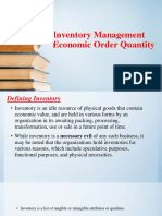 Inventory Management EOQ Final