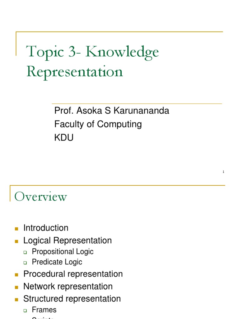 Knowledge Representation | PDF | Argument | Interpretation (Logic)