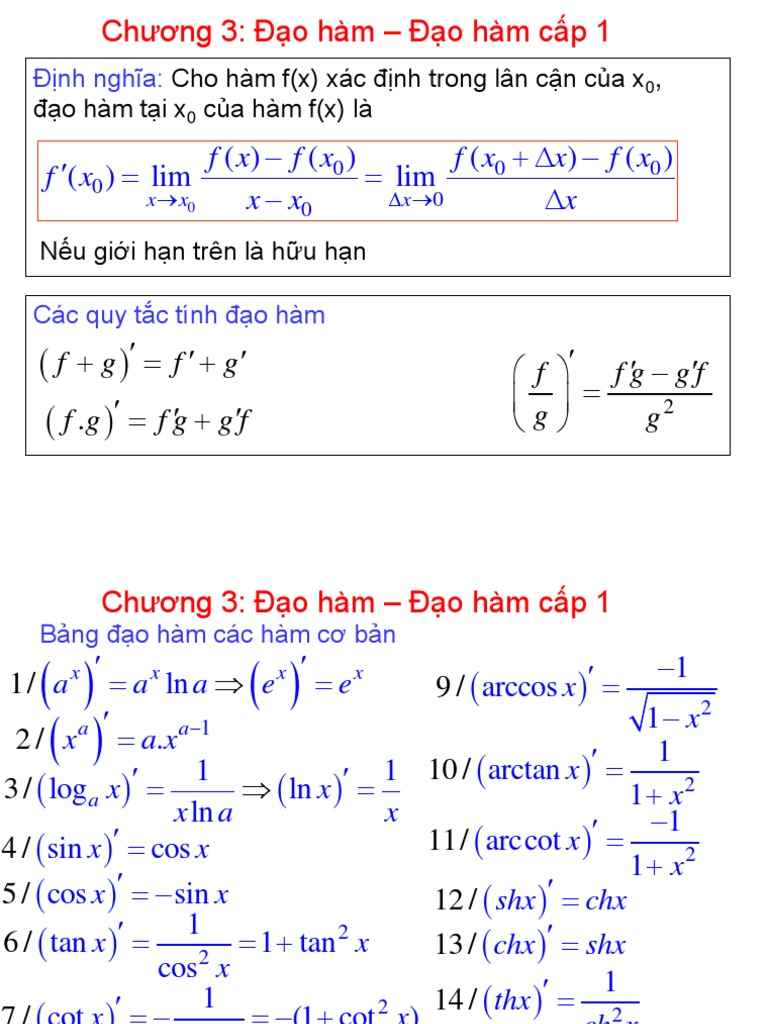Đ o Hàm | PDF