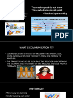 Barriers To Communication