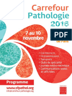 Carrefour Pathologie 2016 : programme