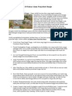 10 Faktor Alam Penyebab Banjir