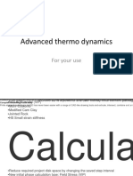 Advanced Thermo Dynamics