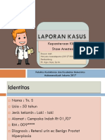 Lapkas 1 Anestesi - Managemen KU Pada Pasien TURP