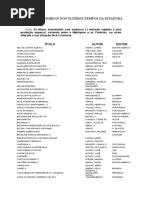 Livros Proibidos Nos Últimos Tempos Da Ditadura