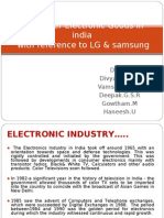 Consumer Electronic Goods in India With Reference To LG & Samsung