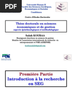 Méthodes de Recherche en Sciences de Gestion