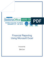 2014 SOUC Financial Reporting Using Excel