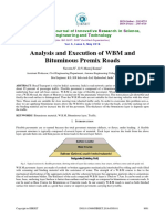 Analysis and Execution of WBM and Bituminous Premix Roads 