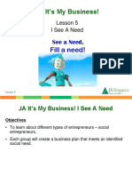 Ja It'S My Business!: Lesson 5 Iseeaneed