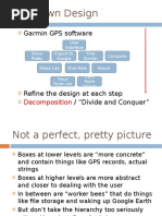 Top-Down Design: Garmin GPS Software