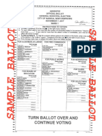 A sample ballot for Tuesday's election in Nashua