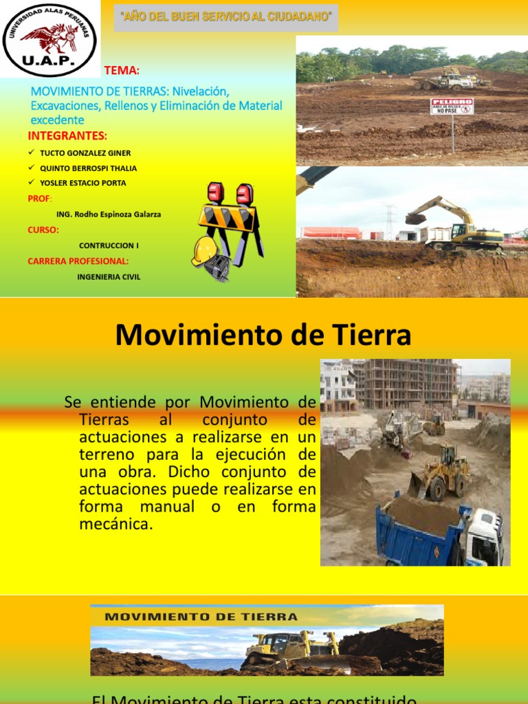 Movimiento de Tierras en Construcción | PDF | Volumen | Fundación ...