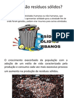 O Que São Resíduos Sólidos