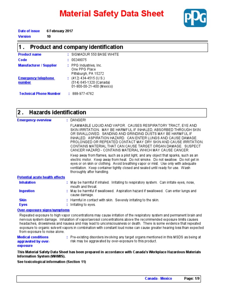 Sigmadur 550 | Personal Protective Equipment | Ventilation (Architecture)