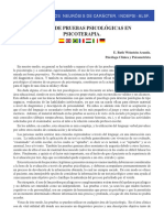 El Uso de Pruebas Psicologicas en Psicoterapia