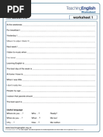 Teaching Teens All About Me Worksheet