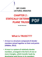 Structurally Determinate Plane Trusses Analysis