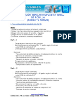 Rehabilitación Después de La Artroplastia Total de La Rodill1 PDF