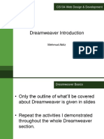 Dreamweaver Introduction