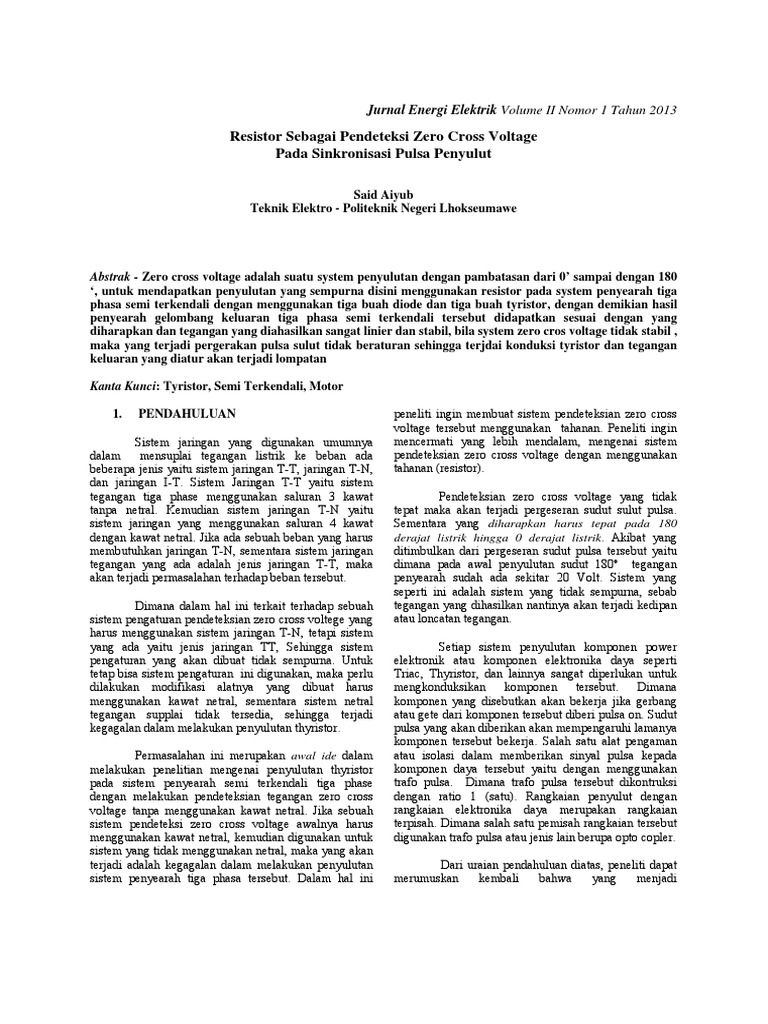 Download Contoh Jurnal Tentang Rangkaian Thyristor Pdf Pictures