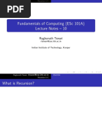 ESc101 S 10 Recursion