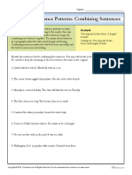 Improving Sentence Patterns Combining Sentences