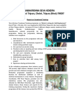 1 Report On Vocational Training (West Tripura)
