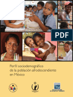 Perfil Sociodemografico de La Poblacion Afrodescendiente en Mexico