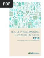 Rol de Procedimentos e Eventos Em Saude 2016