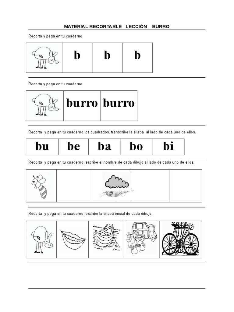Leccion 12 Burro | PDF | Fonología | Semiótica
