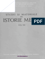 Studii Si Materiale Istorie Medie 07 (1974)