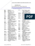 Dissolution of Marriage and Domestic Relations Chapter