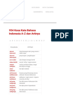 Download 954 Kosa Kata Bahasa Indonesia a-Z Dan Artinya - KOSAKATA INDONESIA by HVariantza SN363572011 doc pdf