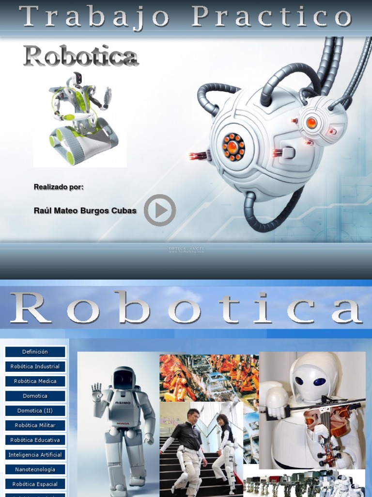 Aplicaciones y Tipos de Robótica | PDF | Robótica | Automatización del ...