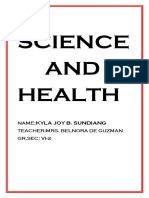 Science AND Health::Kyla Joy B. Sundiang