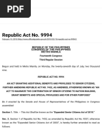 Republic Act No. 9994