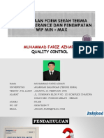 Project Form Serah Terima Standar Color Tolerance