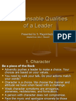 Indispensable Qualities of A Leader