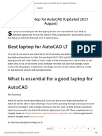 Best Laptop for AutoCAD (Summer August 2017 Update!)