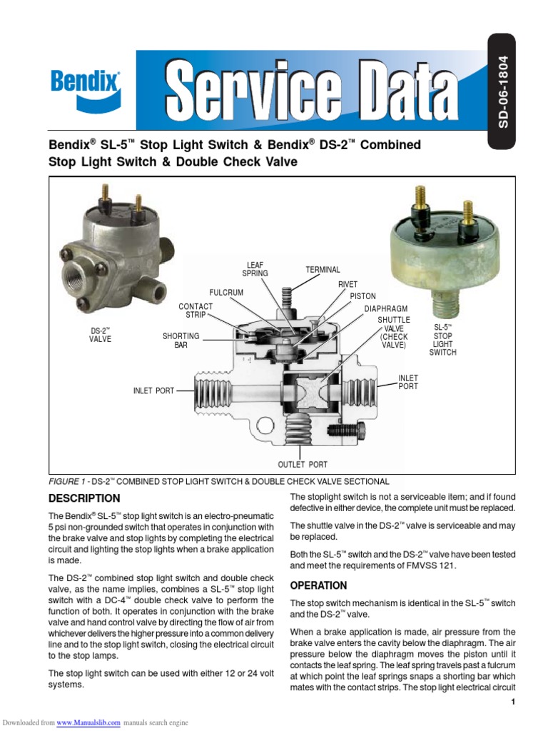 Sl5ds2 Switch and Check Valve | PDF | Valve | Switch