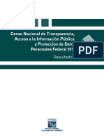 Censo Nacional de Transparencia, Acceso a la Información Pública y Protección de Datos Personales Federal 2016.pdf
