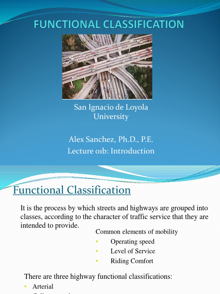 Lecture 01b Introduction Functional Classification | PDF