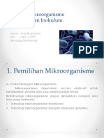 Pemilihan Mikroorganisme Dan Pembuatan Inokulum