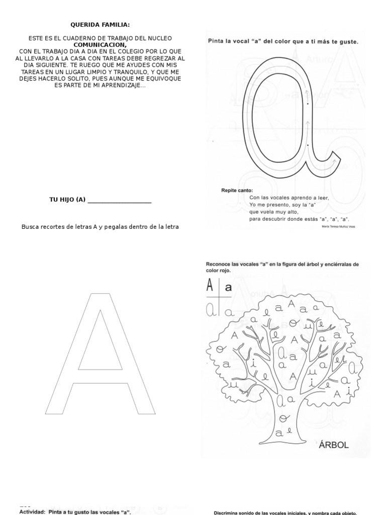 Cuaderno de Comunicación Infantil | PDF | Artes del Lenguaje y Comunicación