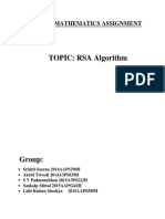 RSA Algorithm Assignment